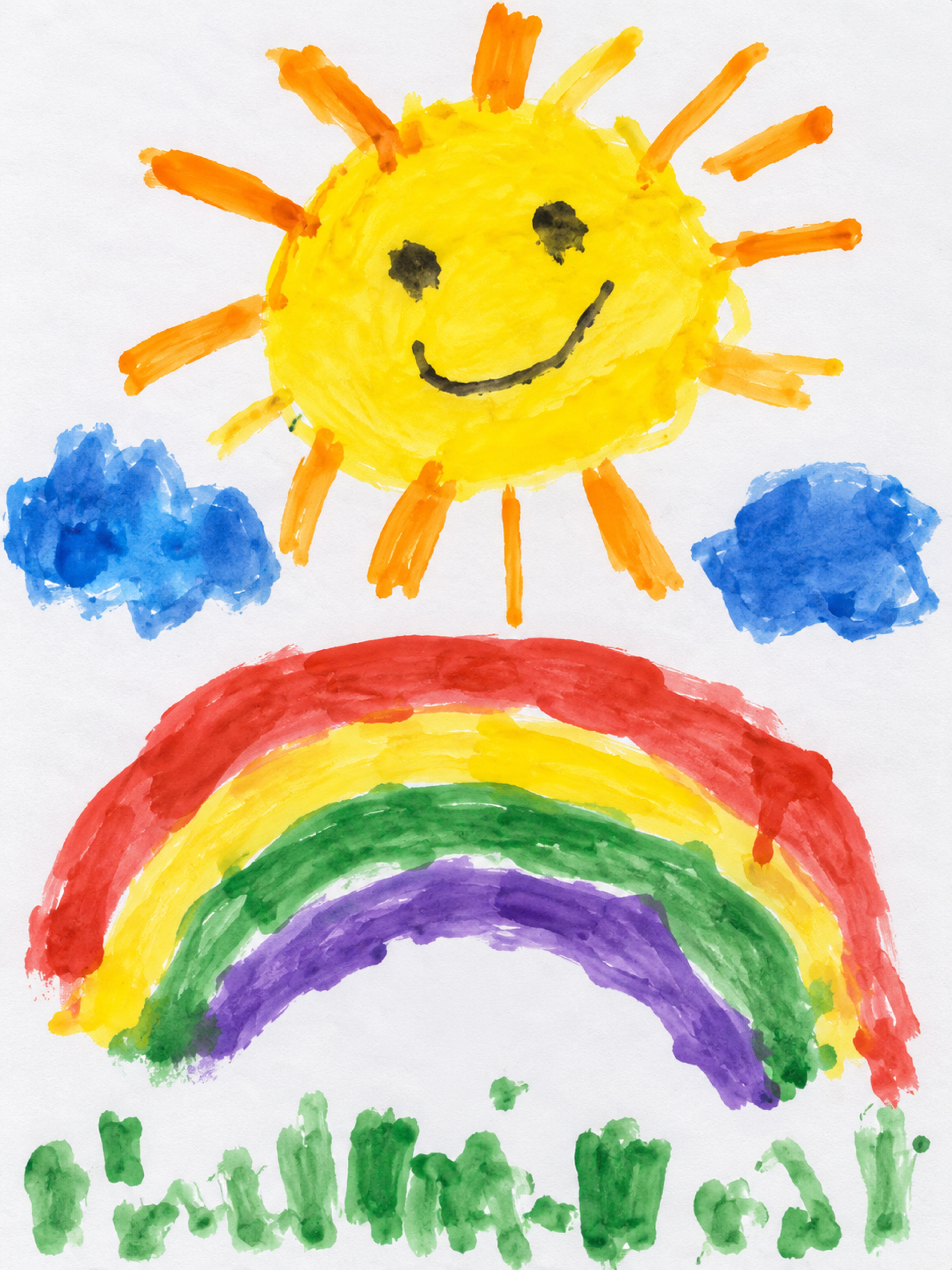 Sun and rainbow